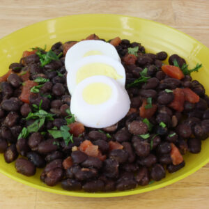 Breakfast Black Beans with Eggs
