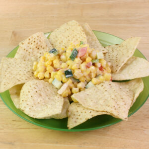 Corny Salsa with Tortilla Chips