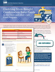 Crediting Store Bought Baby Foods