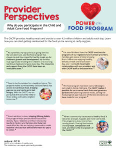 Provider Perspectives Why CACFP cacfp.org